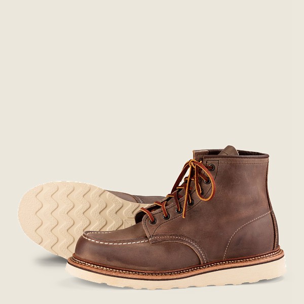 Bottes Red Wing Heritage - Classic Moc – 6-Inch Rough & Tough Cuir - Kaki - Homme 970KMSBHQ